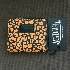 Von Dutch "Orange🧡 Cheetah" Bifold✌️ Wallet - NWT
